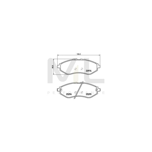 Brembo P 10 057 Brake Pad Set With Acoustic Wear Warning | ML Performance Car Parts