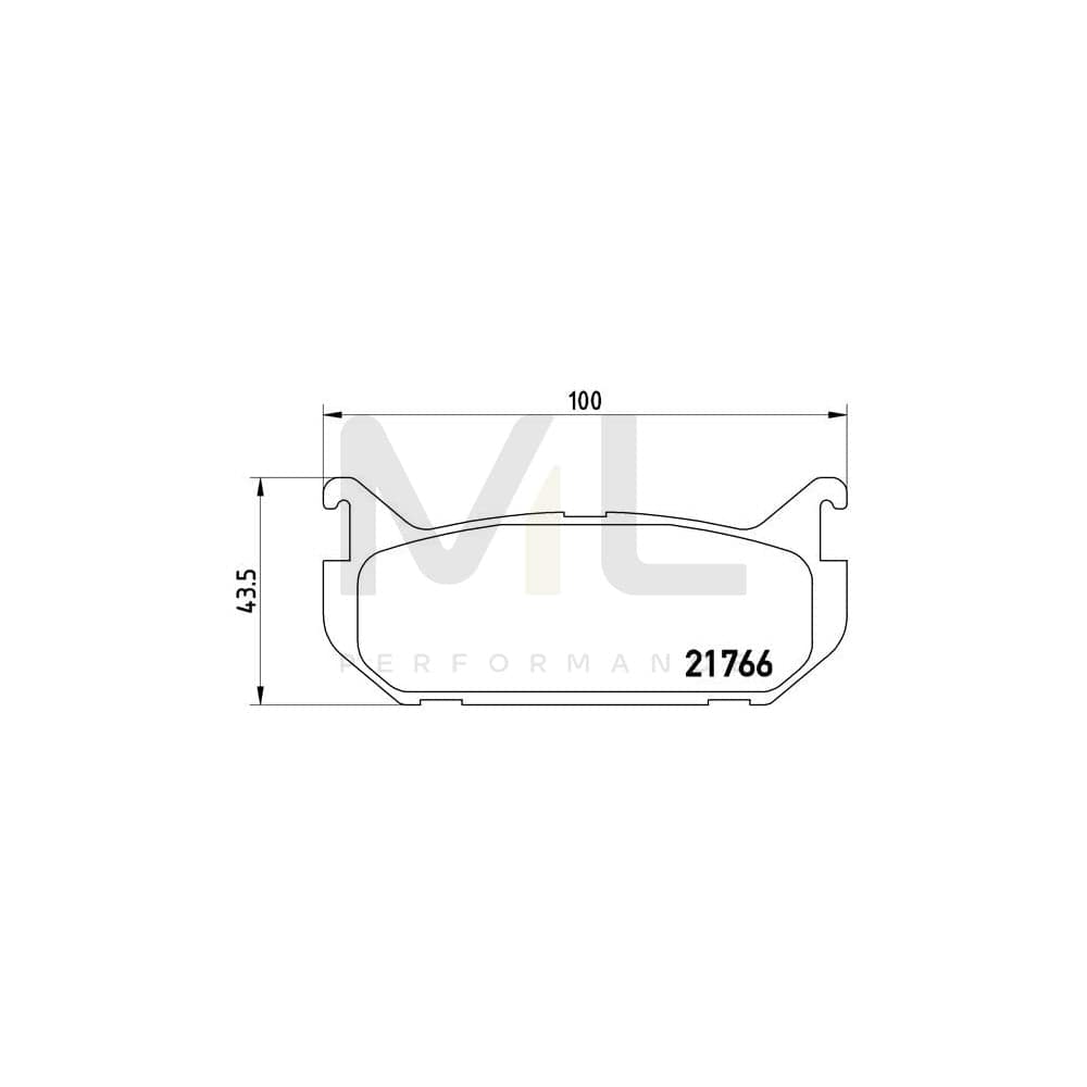 Brembo P 24 036 Brake Pad Set Excl. Wear Warning Contact | ML Performance Car Parts