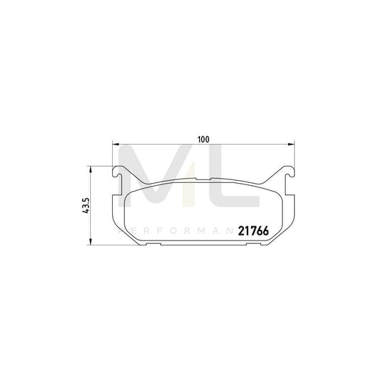 Brembo P 24 036 Brake Pad Set Excl. Wear Warning Contact | ML Performance Car Parts