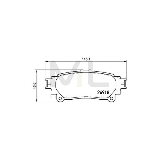 Brembo P 83 152 Brake Pad Set Excl. Wear Warning Contact | ML Performance Car Parts