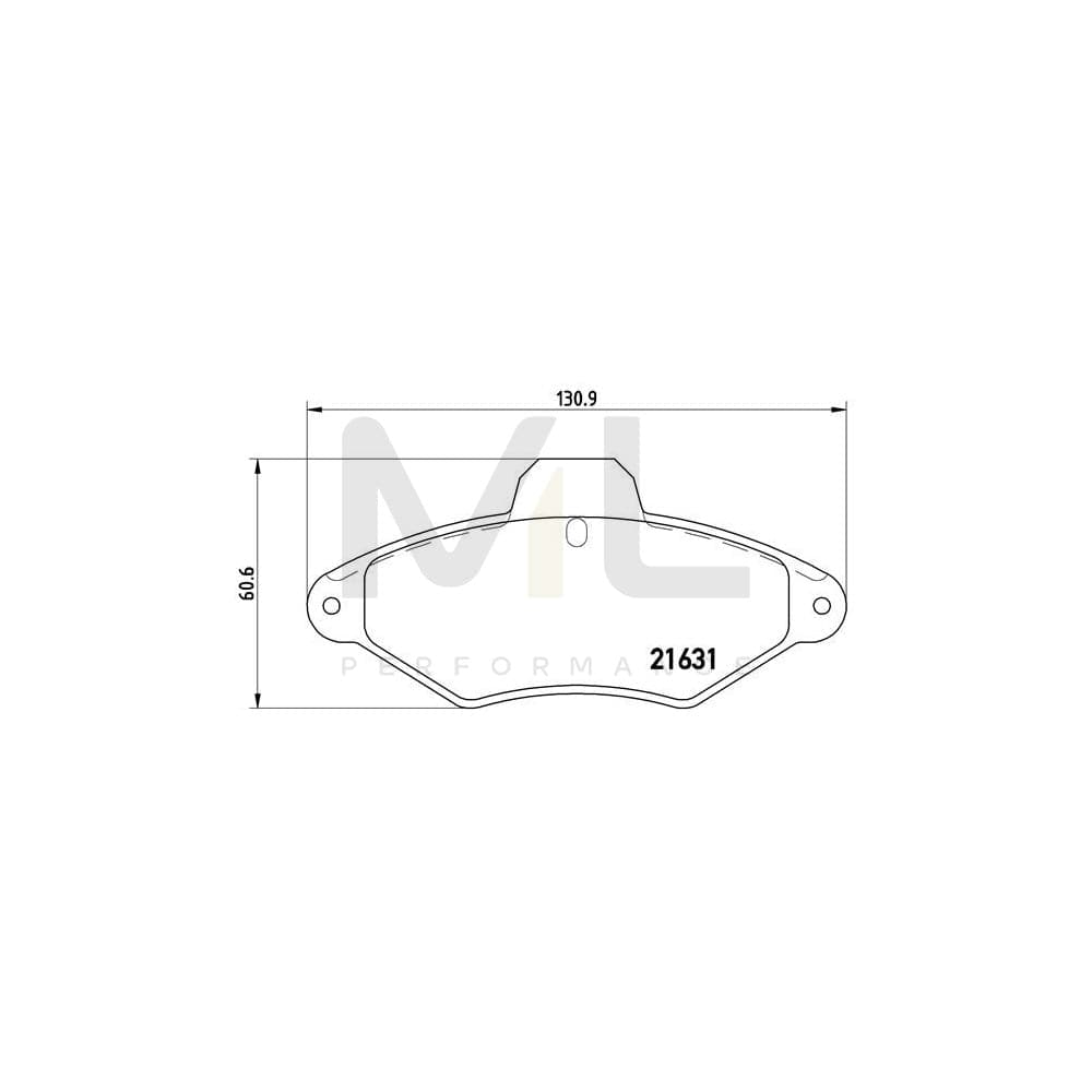 Brembo P 61 052 Brake Pad Set For CitroÃ«n Xantia | ML Performance Car Parts