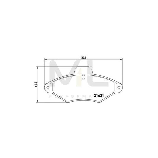 Brembo P 61 052 Brake Pad Set For CitroÃ«n Xantia | ML Performance Car Parts