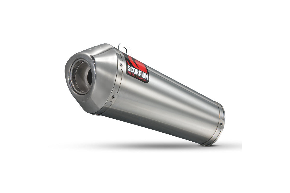 Scorpion ESI105SEO Suzuki Gladius 650 Power Cone Slip-On - Polished Stainless Steel Sleeve | Casma UK