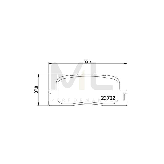 Brembo P 83 088 Brake Pad Set Excl. Wear Warning Contact | ML Performance Car Parts