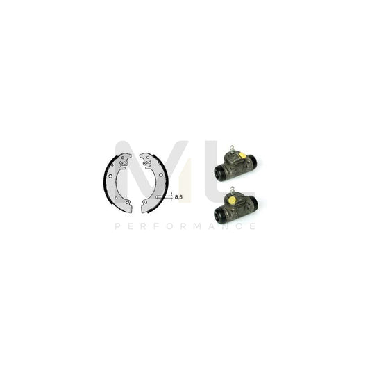 BREMBO STANDARD KIT H 61 020 Brake Shoe Set Ã˜: 255mm | ML Performance Car Parts