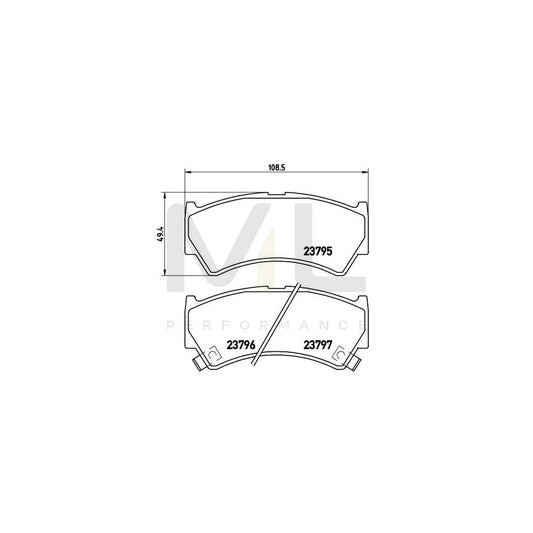 Brembo P 79 013 Brake Pad Set With Acoustic Wear Warning | ML Performance Car Parts