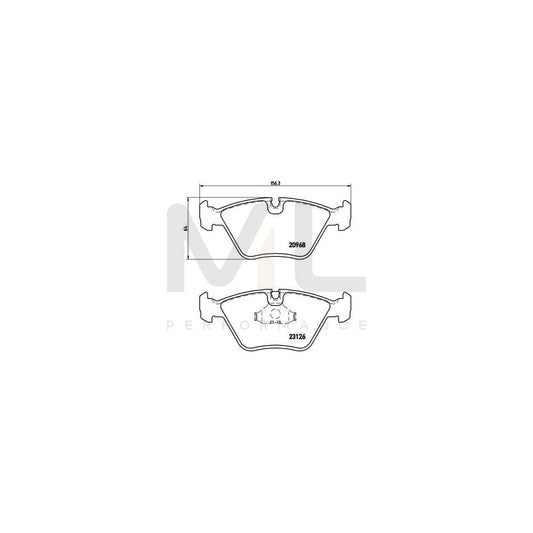 Brembo P 36 007 Brake Pad Set Prepared For Wear Indicator | ML Performance Car Parts