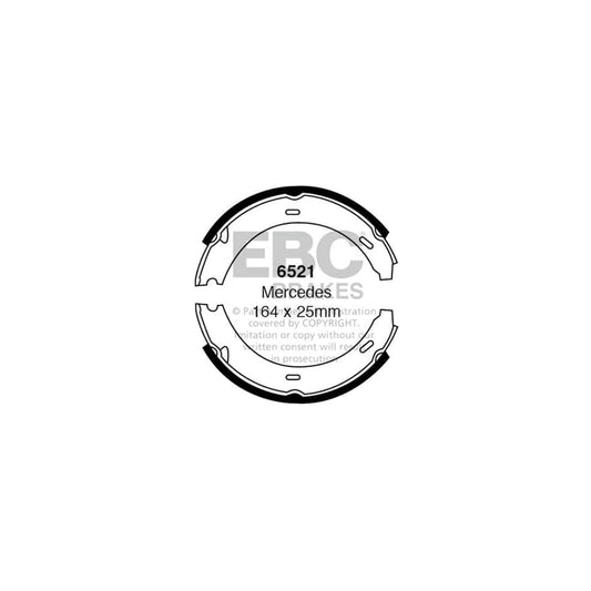 EBC 6521 Mercedes-Benz C/W140 T210 Rear Brake Shoes 1 | Casma Car Parts