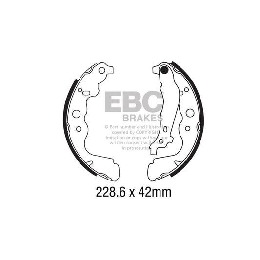 EBC 6699 Dacia Mercedes-Benz Renault Rear Brake Shoes 1 | Casma Car Parts