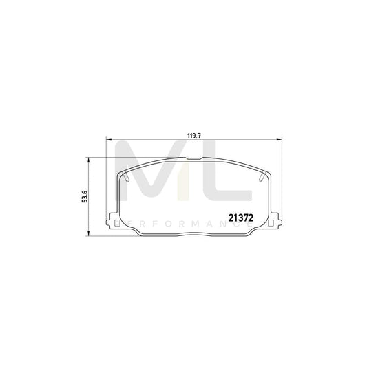 Brembo P 83 016 Brake Pad Set Excl. Wear Warning Contact | ML Performance Car Parts