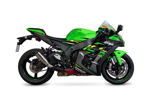 Scorpion PKA113TEO Kawasaki Red Power Slip-On (Ninja ZX-10R / ZX-10RR / ZX-10R SE) | Casma UK