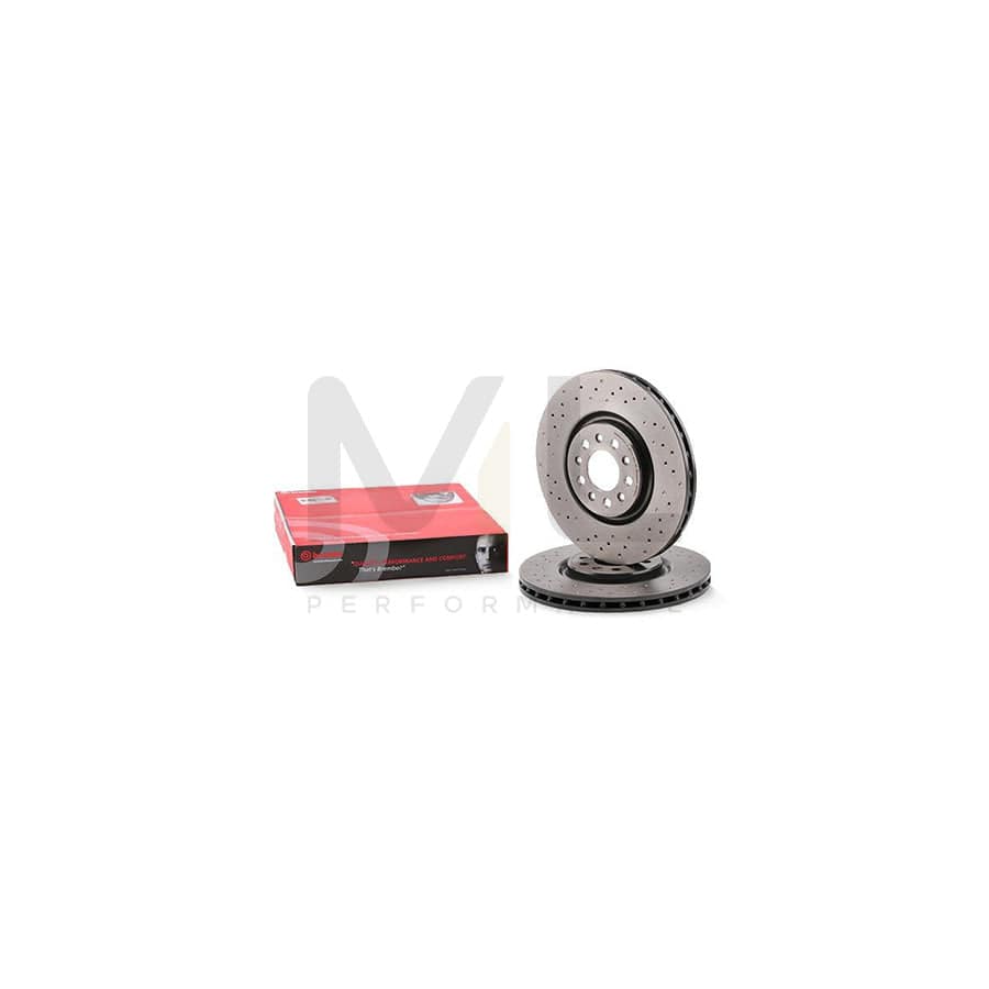 BREMBO XTRA LINE 09.9365.2X Brake Disc Perforated / Vented, Coated, High-carbon | ML Performance Car Parts