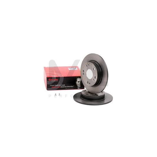 BREMBO COATED DISC LINE 08.A147.11 Brake Disc for HONDA CIVIC Solid, Coated, with bolts/screws | ML Performance Car Parts