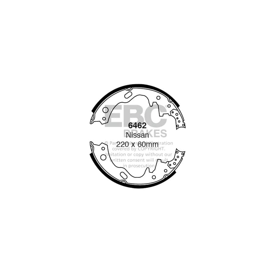 EBC 6462 Nissan Cabstar Rear Brake Shoes 1 | Casma Car Parts