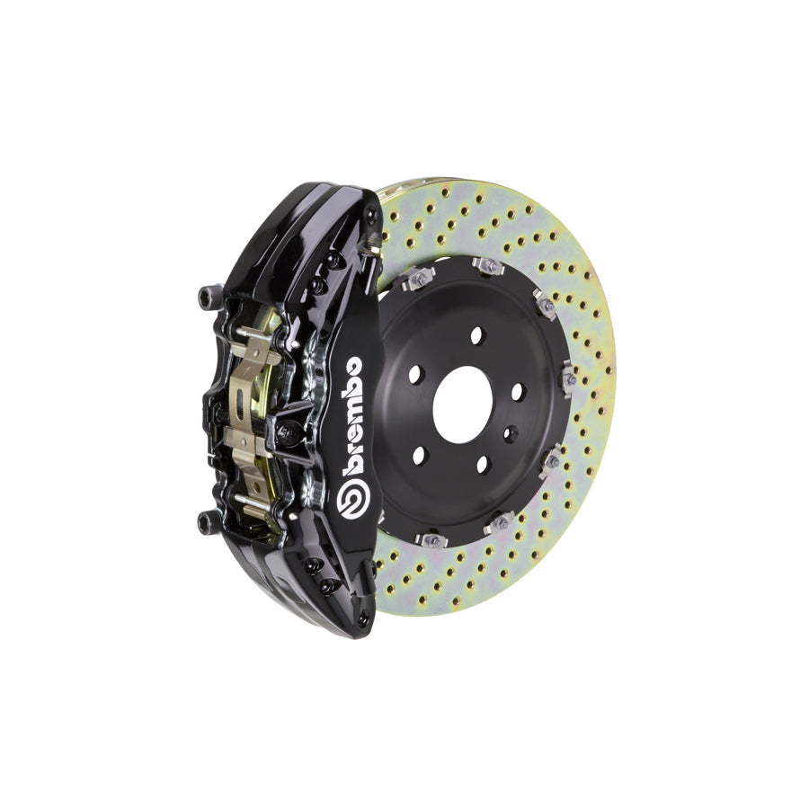 Brembo 1J1.9007A Toyota Tundra Front GT 6-Pistons Drilled 2-piece Big Brake Kit 380x34mm