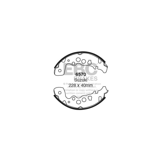 EBC 6570 Suzuki Grand Vitara Rear Brake Shoes 1 | Casma Car Parts