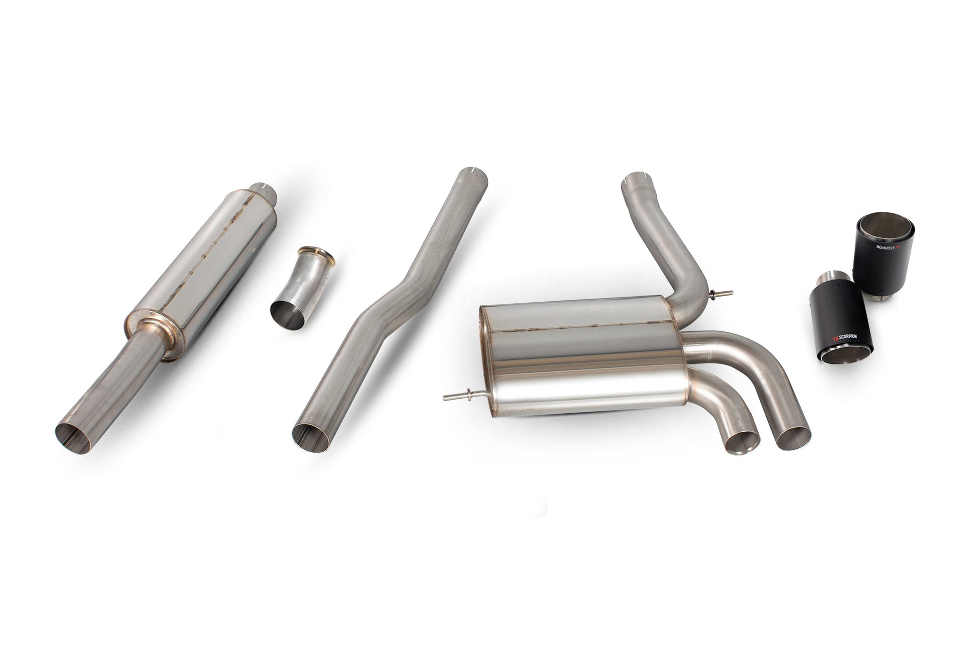 Scorpion SMN021CF Mini Cooper S F56 Resonated Cat-Back System | Casma UK