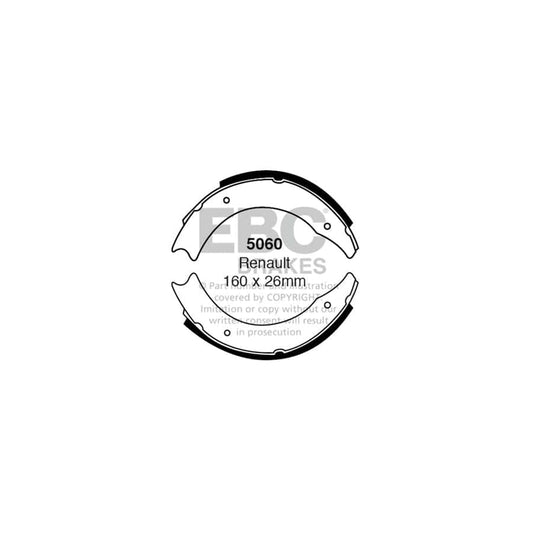 EBC 5060 Renault Rear Brake Shoes 1 | Casma Car Parts