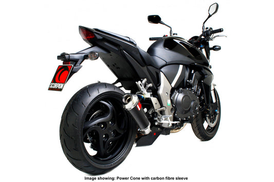 Scorpion EHA101SEO Honda CB1000 R  Power Cone Slip-On - Polished Stainless Steel Sleeve | Casma UK