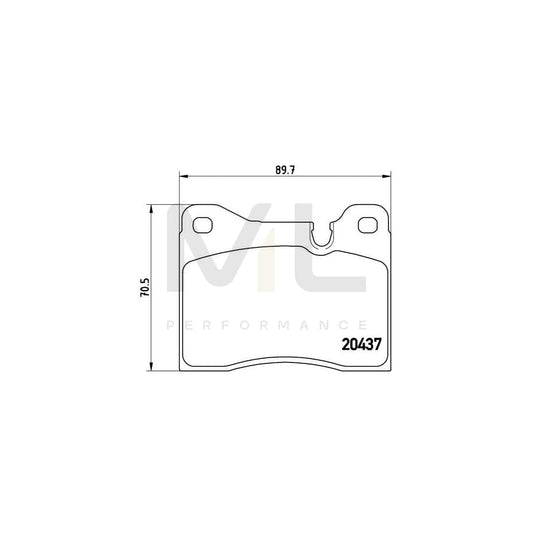 Brembo P 06 003 Brake Pad Set Prepared For Wear Indicator | ML Performance Car Parts