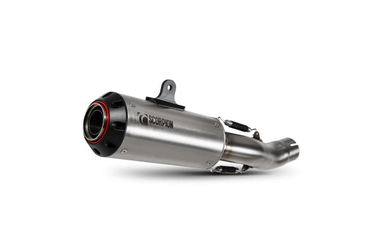 Scorpion PHA195SEO Honda CB 500 F Red Power Slip-On - Brushed Stainless Steel Sleeve | Casma UK