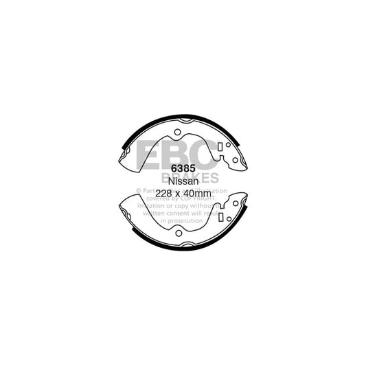 EBC 6385 Hyundai Nissan Rear Brake Shoes - Sumitomo Caliper 1 | Casma Car Parts