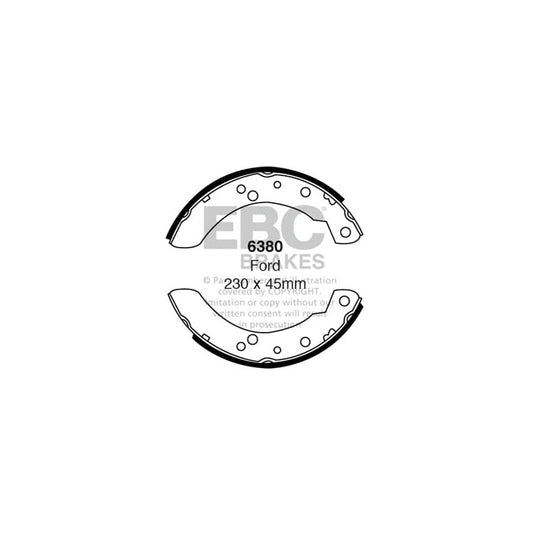 EBC 6380 Ford Transit Rear Brake Shoes 1 | Casma Car Parts