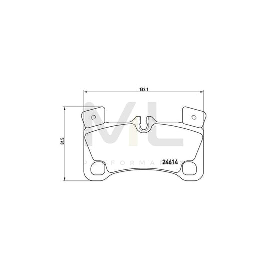 Brembo P 85 103 Brake Pad Set Prepared For Wear Indicator, With Counterweights | ML Performance Car Parts