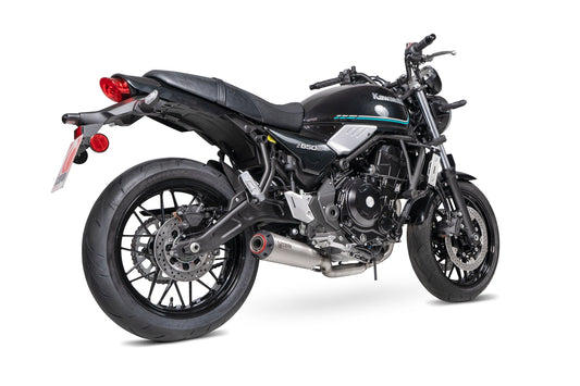 Scorpion PKA142SYSSEO Kawasaki Z650 RS Red Power Full System - Stainless Steel Sleeve | Casma UK