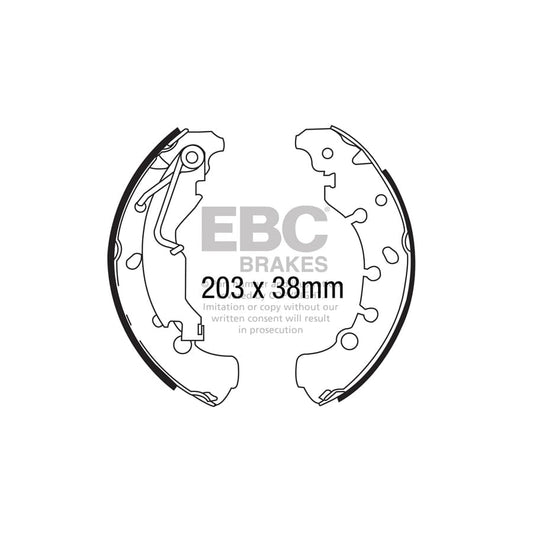 EBC 6700 Opel Vauxhall Corsa D Rear Brake Shoes 1 | Casma Car Parts