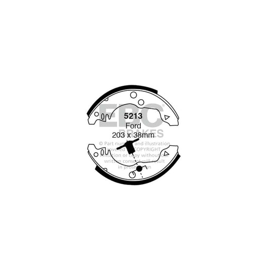 EBC 5213 Ford Rear Brake Shoes 1 | Casma Car Parts