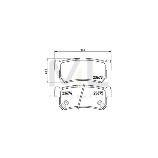 Brembo P 15 010 Brake Pad Set With Acoustic Wear Warning | ML Performance Car Parts