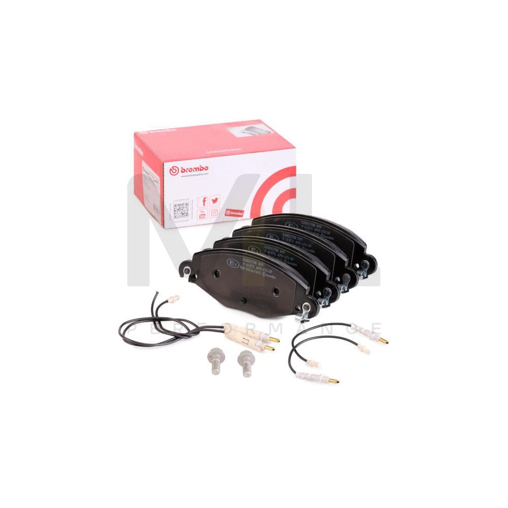 Brembo P 61 072 Brake Pad Set For CitroÃ«n C5 With Brake Caliper Screws | ML Performance Car Parts