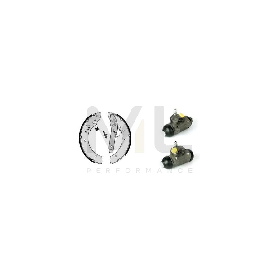 BREMBO STANDARD KIT H 61 026 Brake Shoe Set Ã˜: 255mm | ML Performance Car Parts