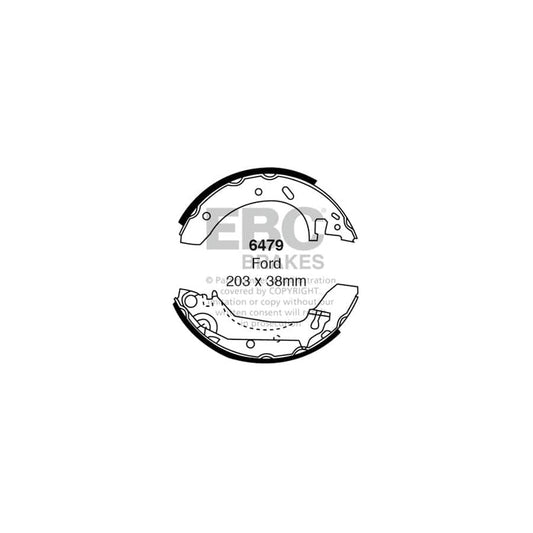 EBC 6479 Ford Rear Brake Shoes 1 | Casma Car Parts