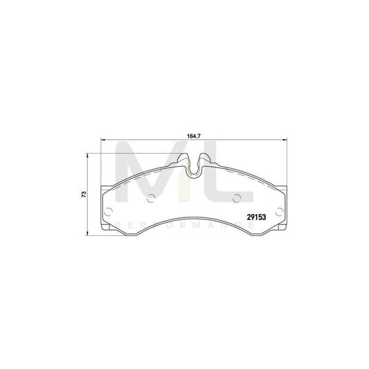 Brembo P 50 028 Brake Pad Set Prepared For Wear Indicator | ML Performance Car Parts