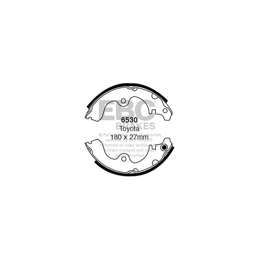 EBC 6530 Toyota Rear Brake Shoes (Inc. Corsa, Cynos, Paseo, Starlet) 1 | Casma Car Parts