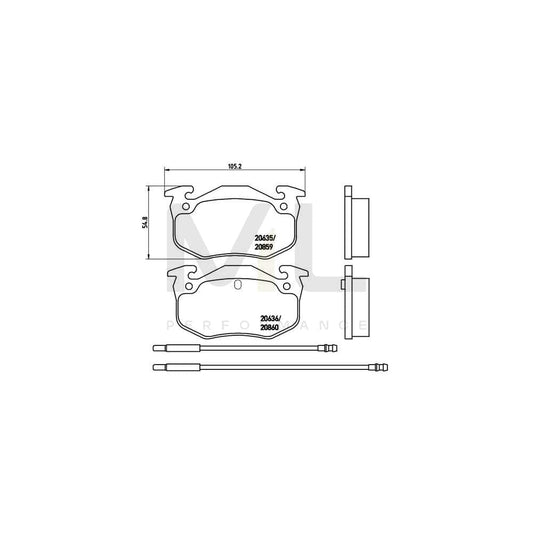 Brembo P 61 029 Brake Pad Set | ML Performance Car Parts