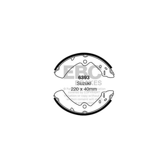 EBC 6393 Suzuki Jeep Rear Brake Shoes 1 | Casma Car Parts