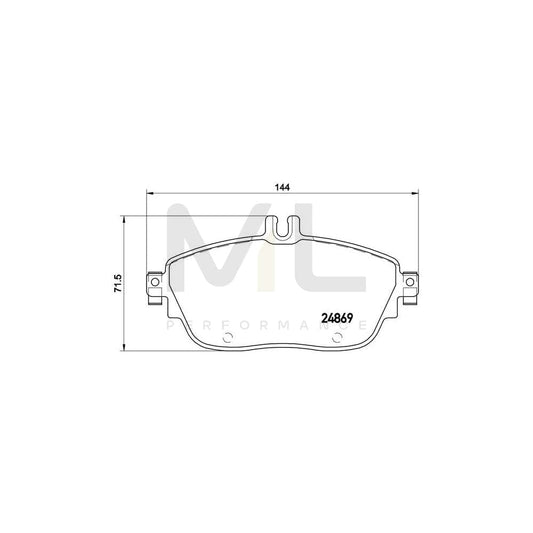 Brembo P 50 093 Brake Pad Set Prepared For Wear Indicator | ML Performance Car Parts