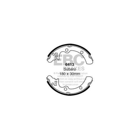 EBC 6413 Subaru Rear Brake Shoes (Inc. Leone Series 2 & Leone Series 3) 1 | Casma Car Parts
