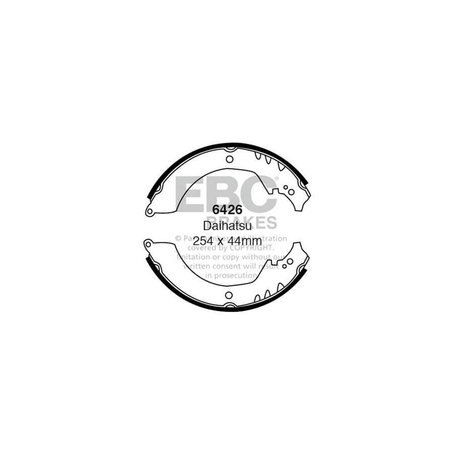 EBC 6426 Bertone Daihatsu Rear Brake Shoes 1 | Casma Car Parts