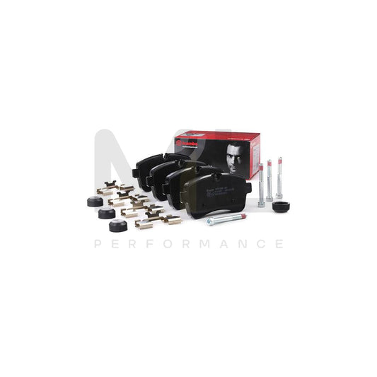 Brembo P A6 027 Brake Pad Set For Iveco Daily Prepared For Wear Indicator, With Brake Caliper Screws | ML Performance Car Parts