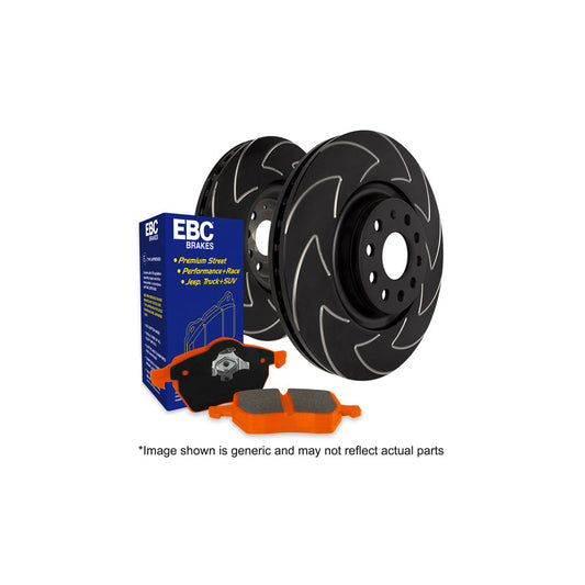EBC PD20KF1289 Ford Orangestuff Front Brake Pad & BSD Disc Kit - ATE Caliper (Inc. Focus Mk3 & Kuga Mk2) 1 | Casma Car Parts