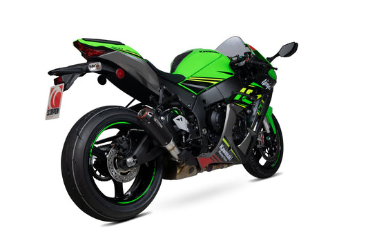 Scorpion PKA113BCER Kawasaki Red Power Slip-On (Ninja ZX-10R / ZX-10RR / ZX-10R SE) | Casma UK