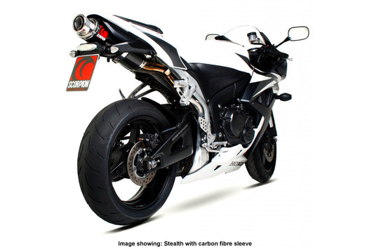 Scorpion HA102SEO Honda CBR600 RR Stealth Slip-On - Polished Stainless Steel Sleeve | Casma UK