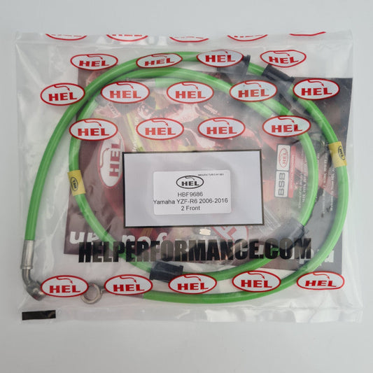 HEL Performance CL-HBF9686GR Full Length Race Braided Brake Lines | ML Performance Car Parts