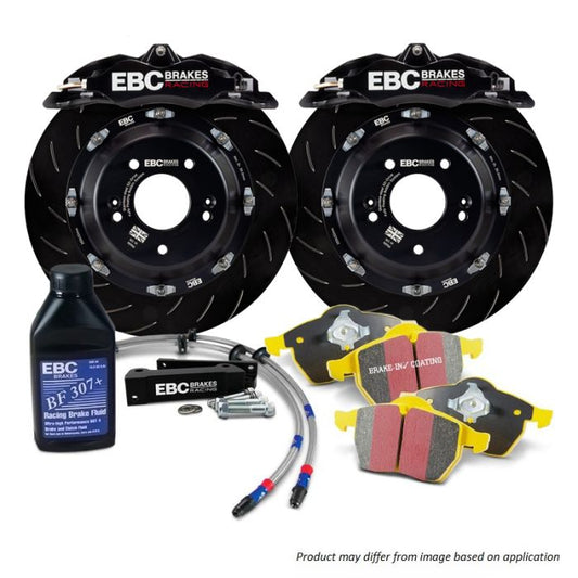 EBC BBK027BLK1 Big Brake Kit Front 330x28mm Curved Slotted Apollo4 Black