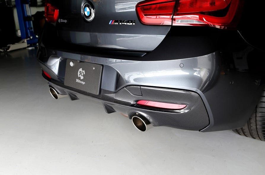 3D Design BMW 1 Series F20 LCI Dual Exit Rear Diffuser (M135i & M140i) - Casma