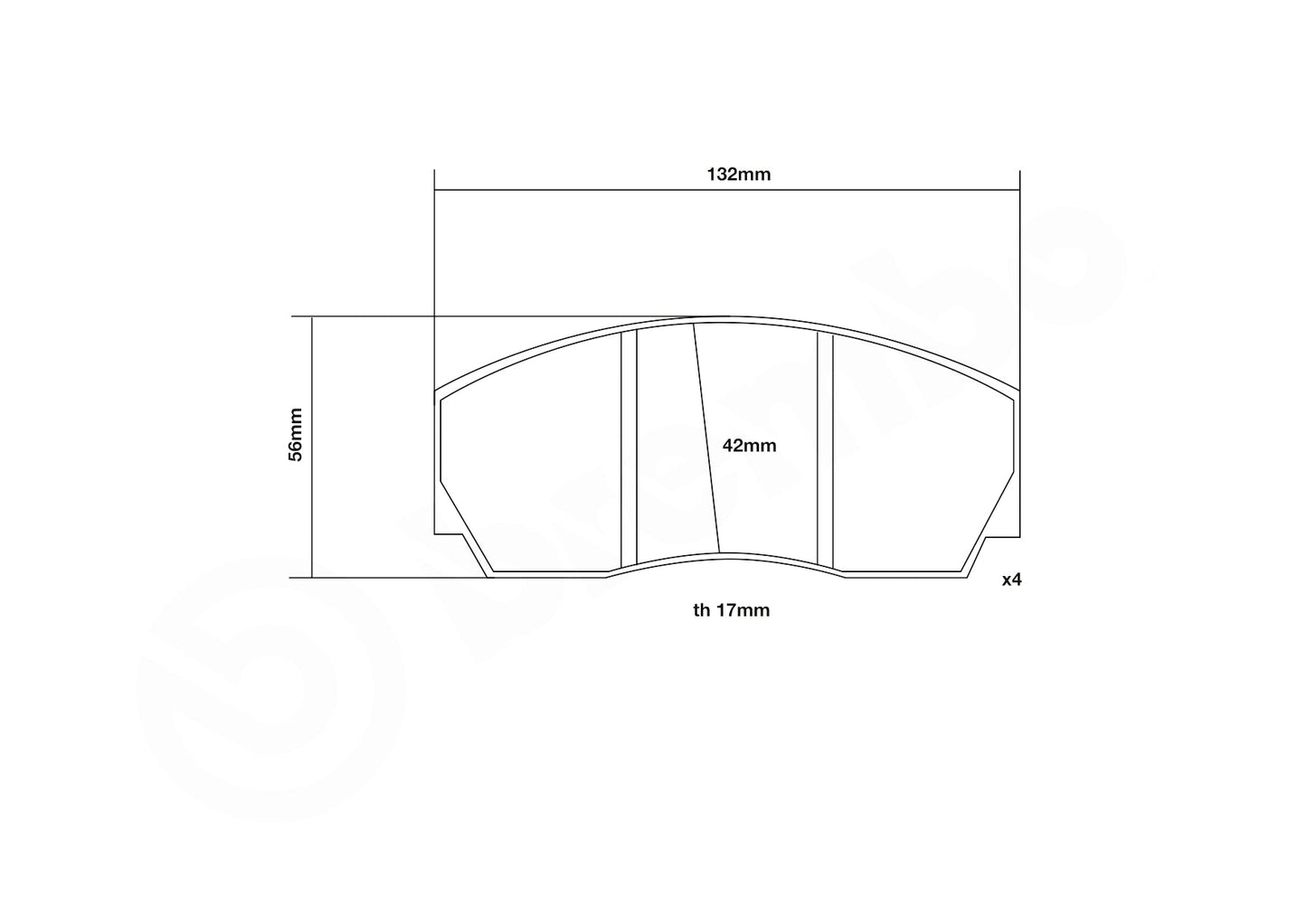 Brembo 07.D435.27-HP2 | HP2 Brake Pads